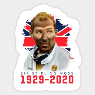 Sir Stirling Moss England Legend Sticker